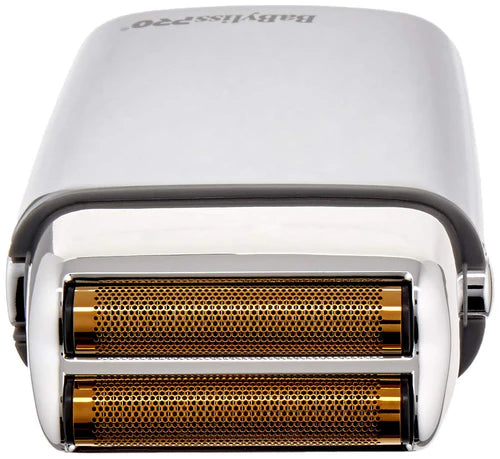 BaByliss PRO Foil FX02 Cordless Chrome Metal Double Foil Shaver (FXFS2)