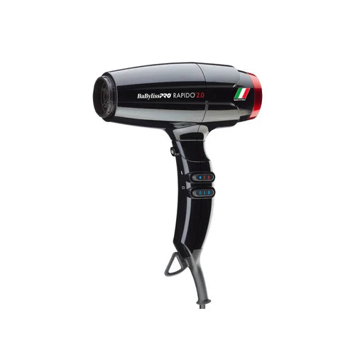 BaBylissPRO™ Rapido 2.0 High-Speed Professional Hair Dryer – 2000W Italian Brushless Motor (BRAP2)