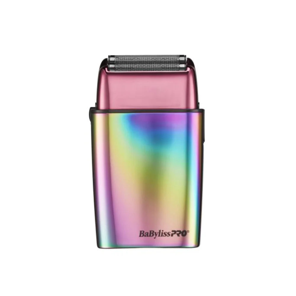 BaBylissPRO LimitedFX Iridescent Trimmer & Double-Foil Shaver Set (FXDUOFS2TRB) – N1 Brushless, 9,500 RPM Foil Shaver