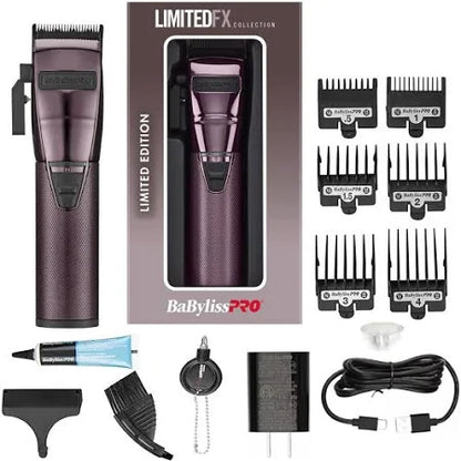 BaBylissPRO LimitedFX Nightfall Purple All-Metal Cordless Clipper (FX870NP)