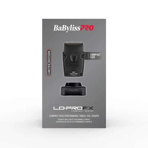 BaBylissPRO Lo-ProFX Compact Single-Foil Shaver – Matte Black FXLPFS1MB