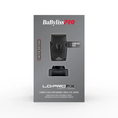 BaBylissPRO Lo-ProFX Compact Single-Foil Shaver – Matte Black FXLPFS1MB