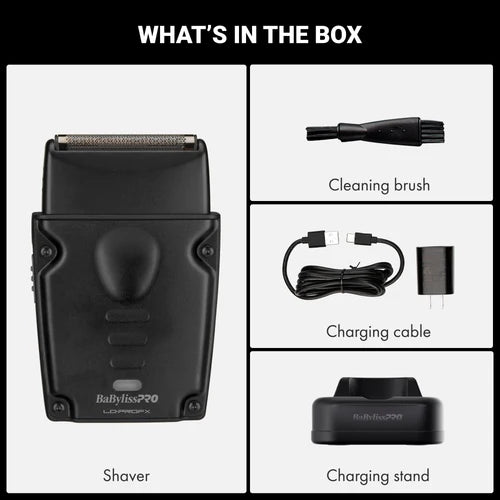 BaBylissPRO Lo-ProFX Compact Single-Foil Shaver – Matte Black FXLPFS1MB