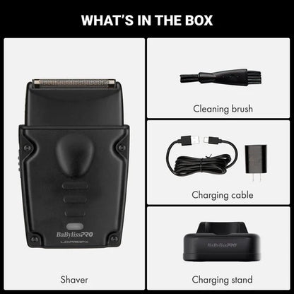 BaBylissPRO Lo-ProFX Compact Single-Foil Shaver – Matte Black FXLPFS1MB