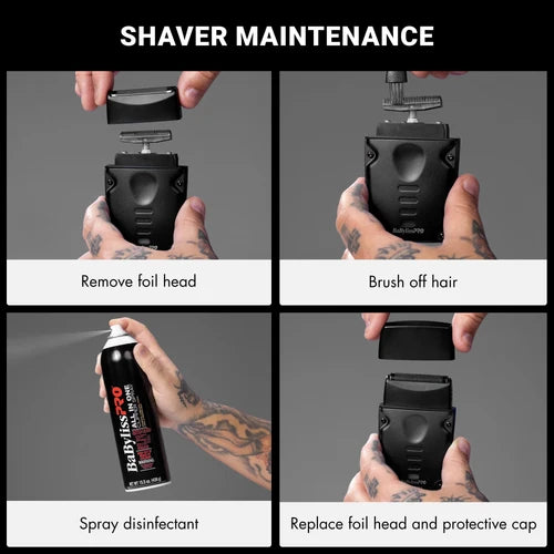 BaBylissPRO Lo-ProFX Compact Single-Foil Shaver – Matte Black FXLPFS1MB