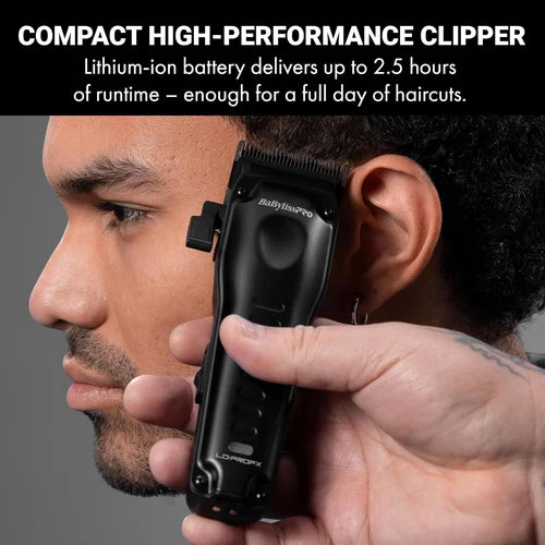 BaBylissPRO Lo-ProFX Compact Clipper – Matte Black FX82MB