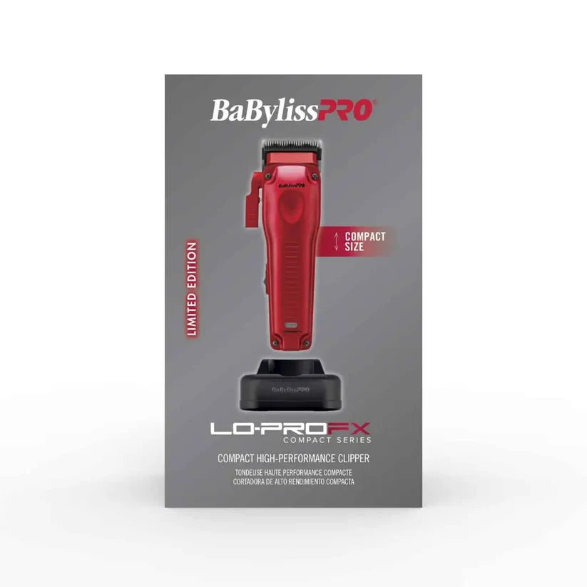 BaBylissPRO Lo-ProFX Compact Clipper Metallic Red FX82RD