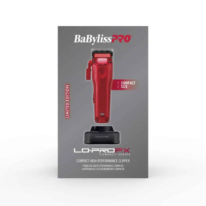 BaBylissPRO Lo-ProFX Compact Clipper Metallic Red FX82RD
