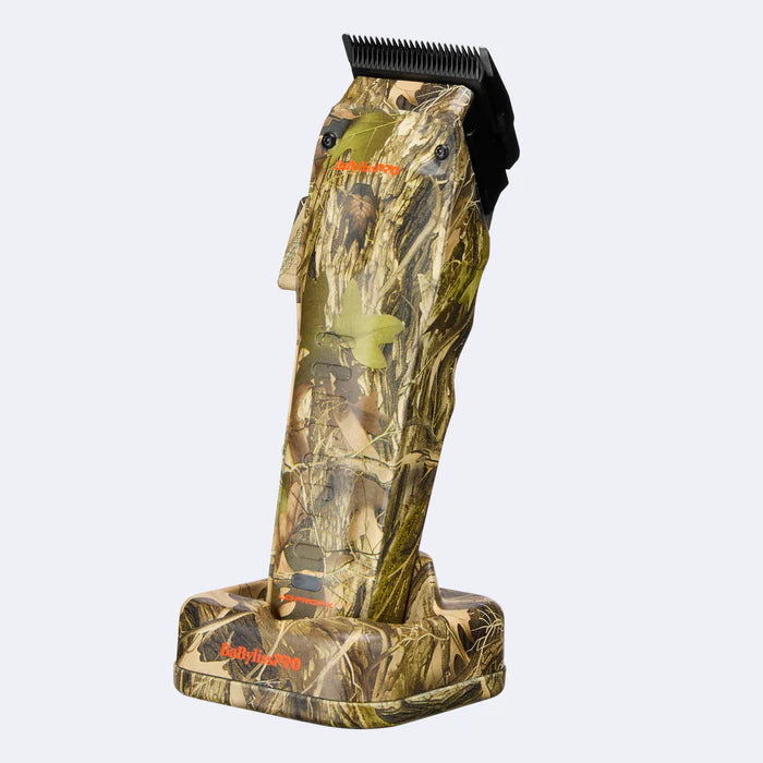 BaBylissPRO Lo-ProFX Compact Clipper Camo FX82CAM – 6800 RPM MIM Fade Blade Professional Barber Clipper