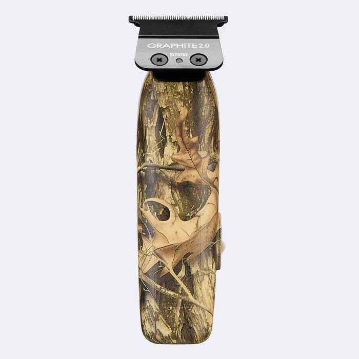 BaBylissPRO Lo-ProFX Compact Trimmer Camo FX72CAM – 6800 RPM Deep Tooth T-Blade Professional Barber Trimmer