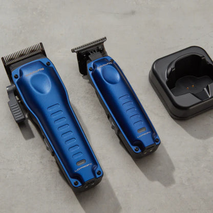 BaBylissPRO Lo-ProFX FX72 Compact Cordless Trimmer – 6500 RPM, T-Blade, USB-C (Blue)