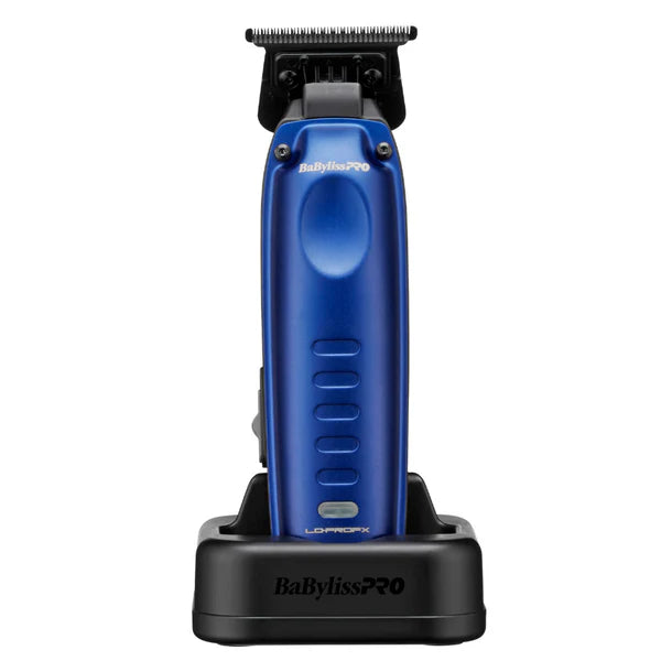 BaBylissPRO Lo-ProFX FX72 Compact Cordless Trimmer – 6500 RPM, T-Blade, USB-C (Blue)