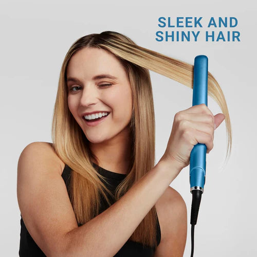 BaBylissPRO Nano Titanium Ultra-Sleek Flat Iron Value Set – 1" Full-Size & 3/4" Mini Straightening Irons for Smooth, Shiny Styling