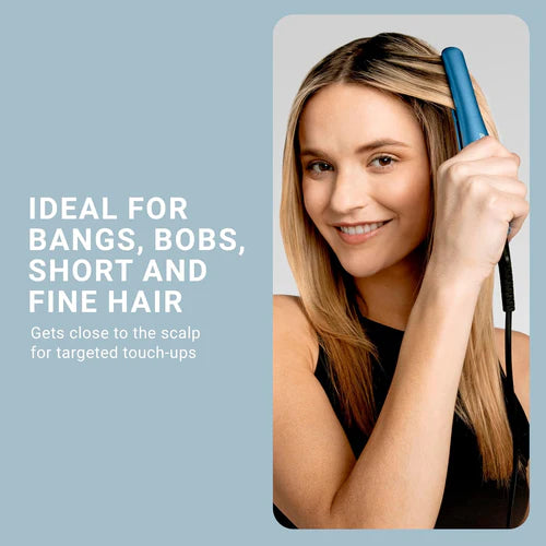 BaBylissPRO Nano Titanium Ultra-Sleek Flat Iron Value Set – 1" Full-Size & 3/4" Mini Straightening Irons for Smooth, Shiny Styling