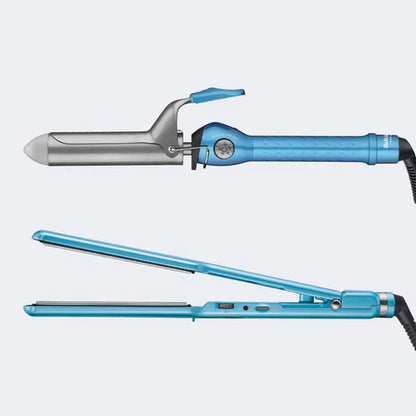 BaBylissPRO Nano Titanium Flat Iron & Curling Iron Professional Styling Value Pack (BNTPP69)