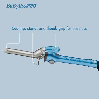 BaBylissPRO Nano Titanium™ 1.25" Spring Curling Iron – Professional Salon Curling Tool (BNT125S)