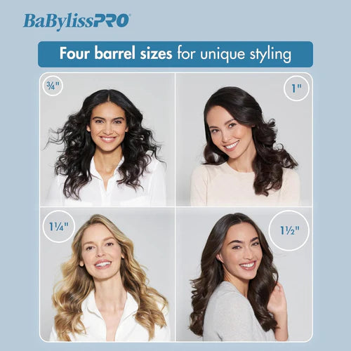 BaBylissPRO Nano Titanium™ 3/4" Spring Curling Iron – Professional Mini Curl Styling Tool (BNT75S)