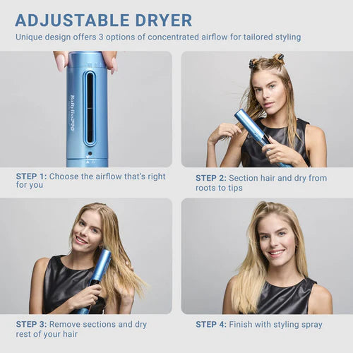 BaBylissPRO™ StyleSwitch Ionic Multi-Styler & Dryer – 5-in-1 Nano Titanium Styling System (BNTSS-5PK)