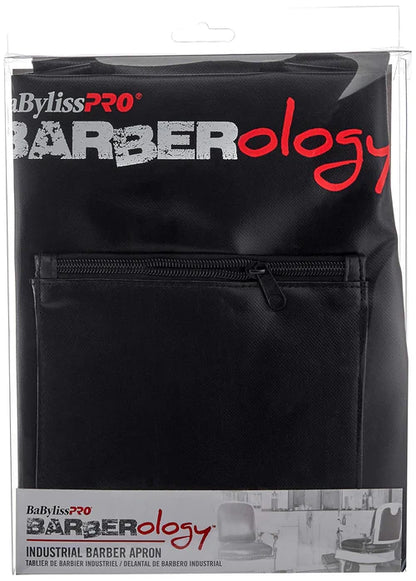 BaBylissPRO™ Barberology Barber Apron – Water-Repellent, Chemical-Resistant, 3 Zippered Pockets (BBAPRON)