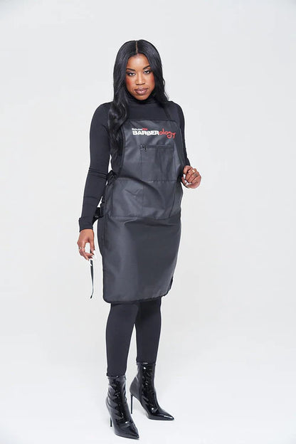 BaBylissPRO™ Barberology Barber Apron – Water-Repellent, Chemical-Resistant, 3 Zippered Pockets (BBAPRON)