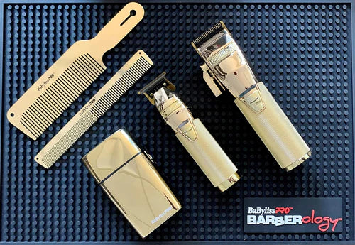 BaBylissPRO™ Barberology Workstation Mat – Non-Slip Heat-Resistant Barber Tool Organizer (18” x 12”)
