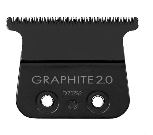 BaBylissPRO® Black Graphite 2.0 Deep Tooth Trimmer Blade (FX707B2) – Zero Gap Adjustable, Replacement Blade for FX787 Models