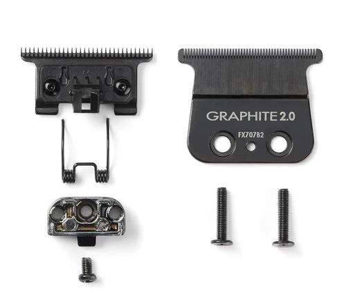 BaBylissPRO® Black Graphite 2.0 Deep Tooth Trimmer Blade (FX707B2) – Zero Gap Adjustable, Replacement Blade for FX787 Models