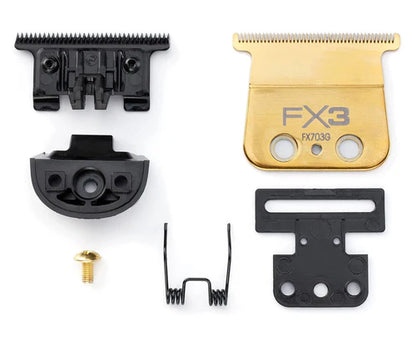 BaBylissPRO® DLC/Titanium Ultra-Thin T-Blade (FX703G) – Zero Gap Adjustable Standard-Tooth Replacement Blade for FXX3T Trimmer