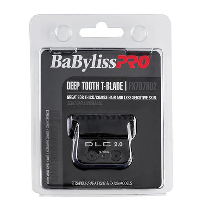 BaBylissPRO® DLC 2.0 Deep Tooth T-Blade (FX707BD2) – Zero Gap Adjustable Replacement Blade for FX787 & FX726 Trimmers
