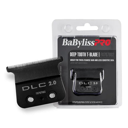 BaBylissPRO® DLC 2.0 Deep Tooth T-Blade (FX707BD2) – Zero Gap Adjustable Replacement Blade for FX787 & FX726 Trimmers