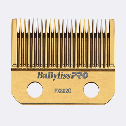 BaBylissPRO® DLC Titanium Taper Blade (FX802G) – Gold Replacement Blade for FX870, FX890, FX825, FX673N & All 2-Hole Systems