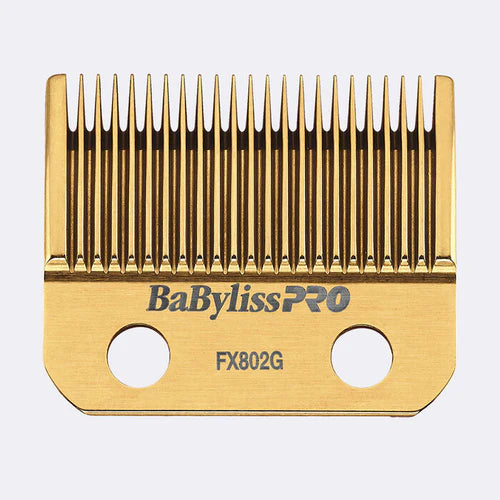 BaBylissPRO® DLC Titanium Taper Blade (FX802G) – Gold Replacement Blade for FX870, FX890, FX825, FX673N & All 2-Hole Systems