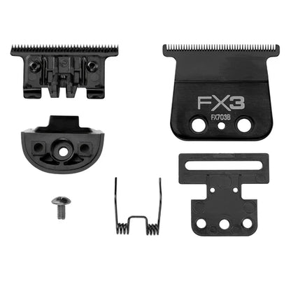 BaBylissPRO® FX3 Titanium Carbon-Nitride Ultra-Thin T-Blade (FX703B) – Zero Gap Adjustable Standard-Tooth Replacement Blade for FXX3TB