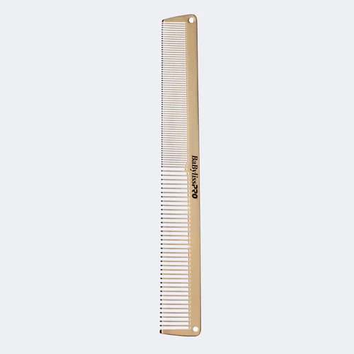 BaBylissPRO™ GoldFX Metal Comb 2-Piece Set — 9″ Clipper + 7.5″ Cutting