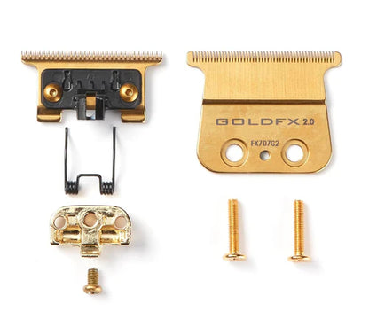 BaBylissPRO® GoldFX Titanium Deep Tooth Trimmer Blade (FX707G2) – Zero Gap Adjustable T-Blade for FX787, FX797, FX726 & FX773N Trimmers