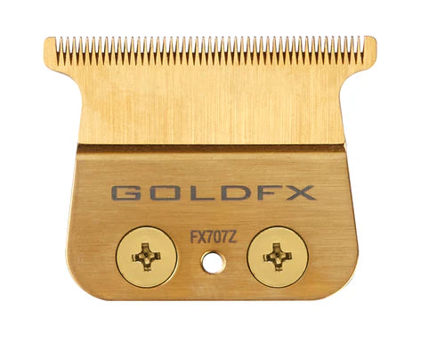 BaBylissPRO® GoldFX Titanium Trimmer Blade (FX707Z) – DLC/Titanium Ultra-Thin Standard-Tooth T-Blade, Zero Gap Adjustable, Hypoallergenic