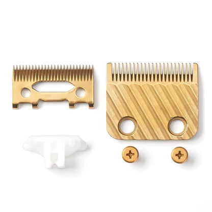 BaBylissPRO® Gold Titanium Tri-Blade (603G) – Replacement Fade & Taper Blade for FX870, FX825, FX890, FX673N & All 2-Hole Systems