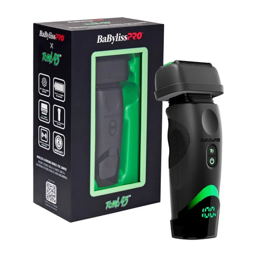 BaBylissPRO x Tomb45 Wireless Charging Double Foil Shaver FXT45FS – Pivoting Quad Head