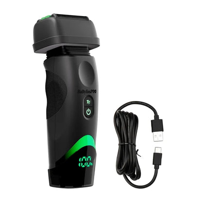 BaBylissPRO x Tomb45 Wireless Charging Double Foil Shaver FXT45FS – Pivoting Quad Head