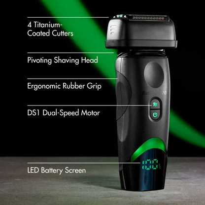 BaBylissPRO x Tomb45 Wireless Charging Double Foil Shaver FXT45FS – Pivoting Quad Head