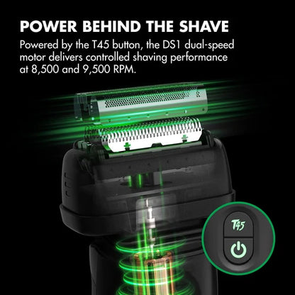 BaBylissPRO x Tomb45 Wireless Charging Double Foil Shaver FXT45FS – Pivoting Quad Head