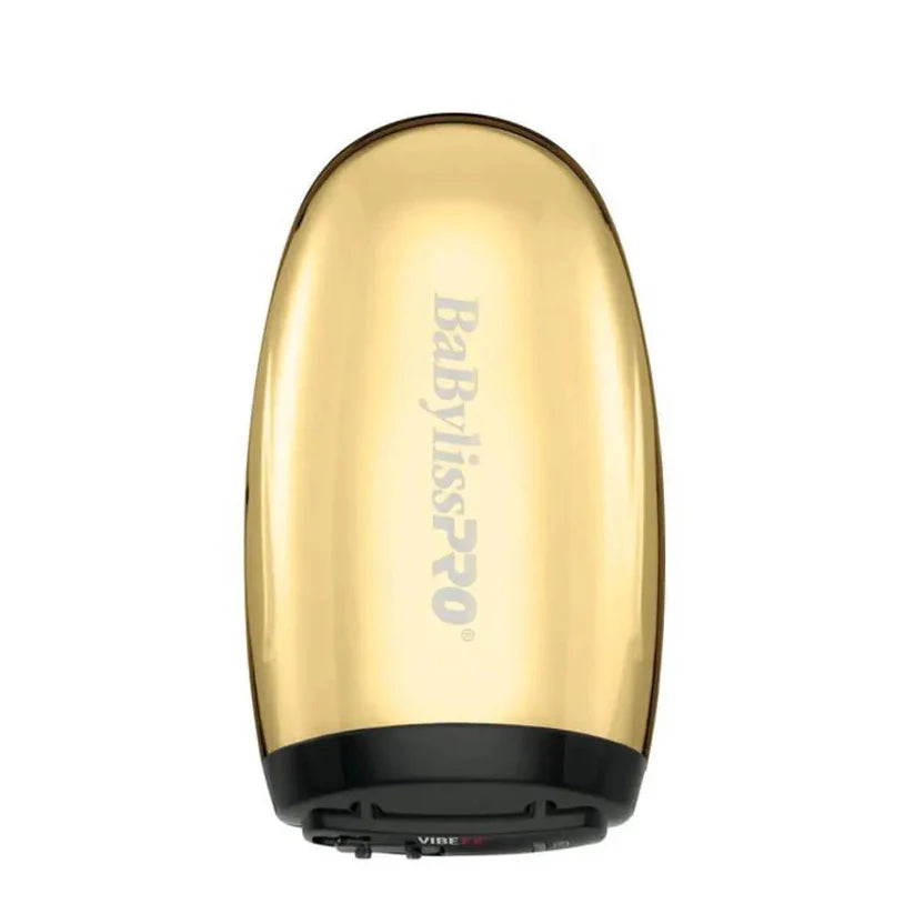 BaBylissPRO FXSSMG Cordless Stainless Steel Massager (GOLD) – Brushless, 2-Speed Pro Relief