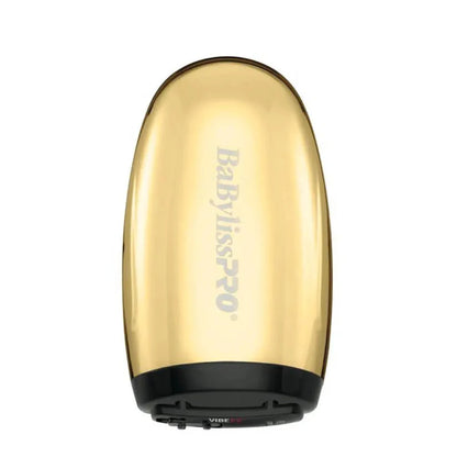 BaBylissPRO FXSSMG Cordless Stainless Steel Massager (GOLD) – Brushless, 2-Speed Pro Relief