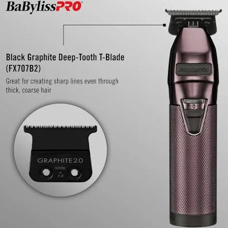 BaBylissPRO LimitedFX Limited Edition Nightfall Collection Purple All-Metal Lithium Trimmer #FX787NP