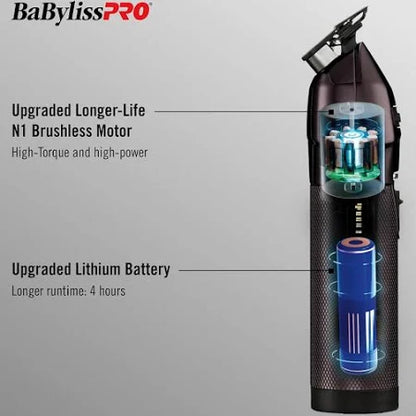 BaBylissPRO LimitedFX Limited Edition Nightfall Collection Purple All-Metal Lithium Trimmer #FX787NP