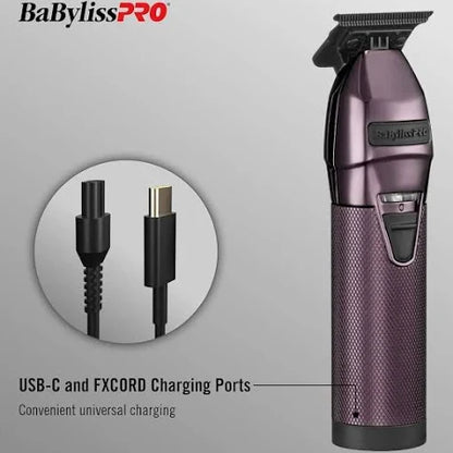 BaBylissPRO LimitedFX Limited Edition Nightfall Collection Purple All-Metal Lithium Trimmer #FX787NP