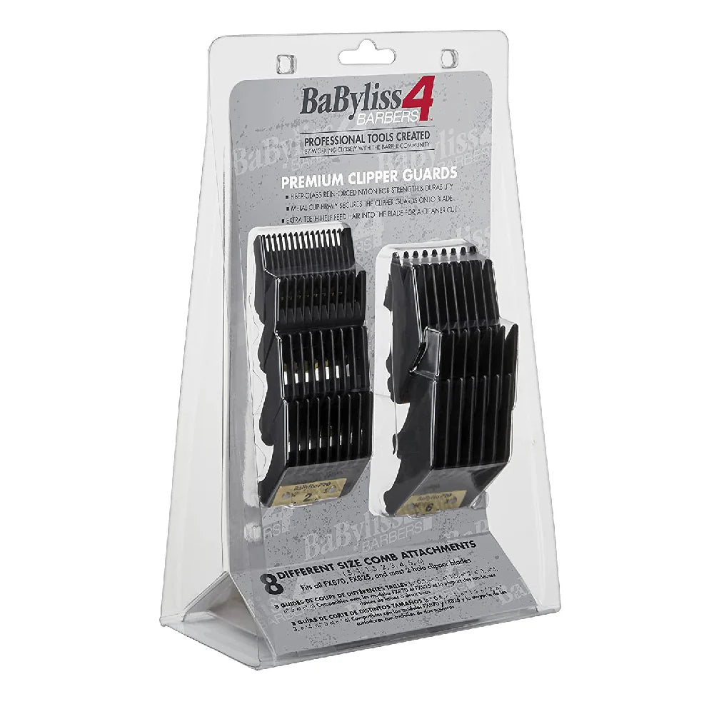 BaBylissPRO Premium Clipper Guards – 8-Pack (FXPCG)