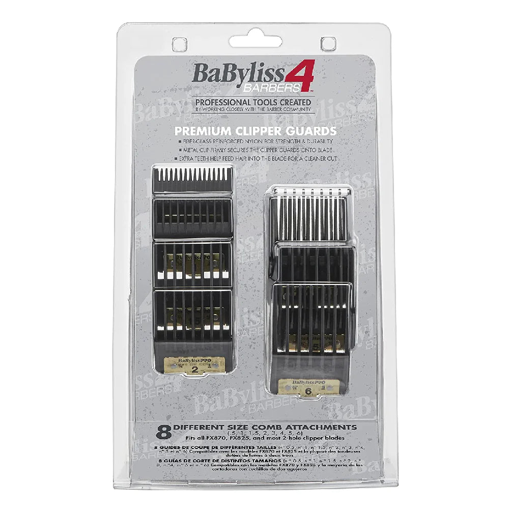 BaBylissPRO Premium Clipper Guards – 8-Pack (FXPCG)