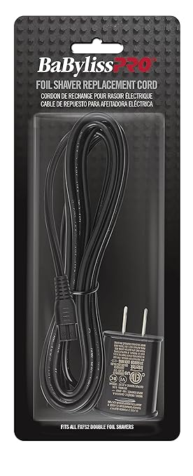 BaBylissPRO™ FXFSCORD Replacement Power Cord — 9 ft (Fits FOILFX02 / FXFS2 Foil Shavers) — OEM