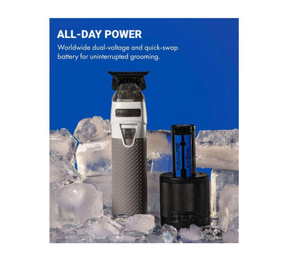BaBylissPRO FXONE Frostbyte Trimmer – All-Metal Interchangeable Battery (FX799TW)